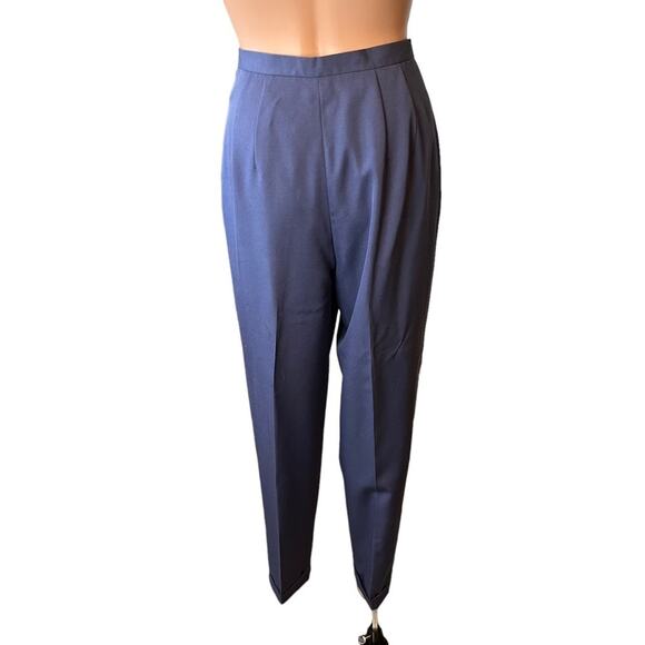 Talbots Wool Cuffed Dress Pants 10 Lined Career Wear Preppy Minimalist Mature - Picture 4 of 6